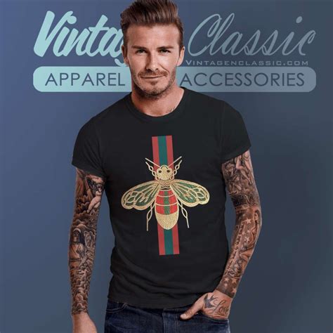 gucci white shirt with bee|Gucci bee t shirt men's.